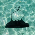 Black Mia Top, a square crop bikini designed for smaller busts.