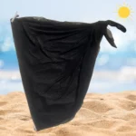 Shanay Short Tie Side Sarong Cover Up in breathable, quick-dry fabric.