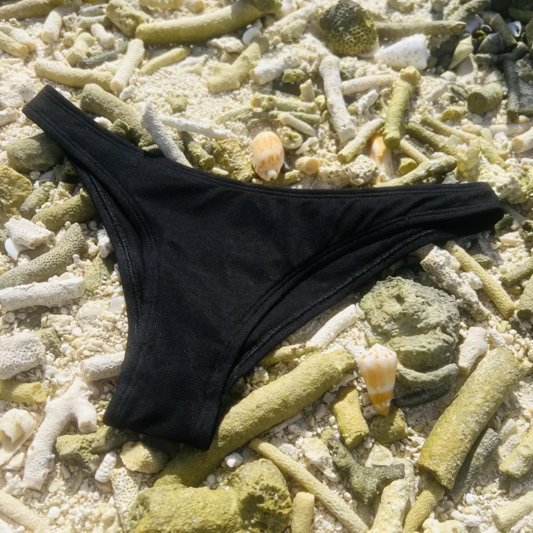 Black Zara Bottom bikini for a flattering, cheeky beach look.